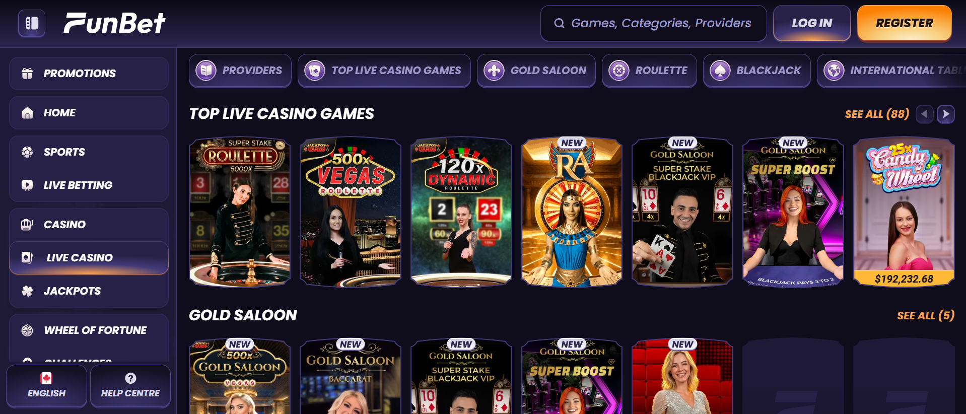 FunBet casino en ligne